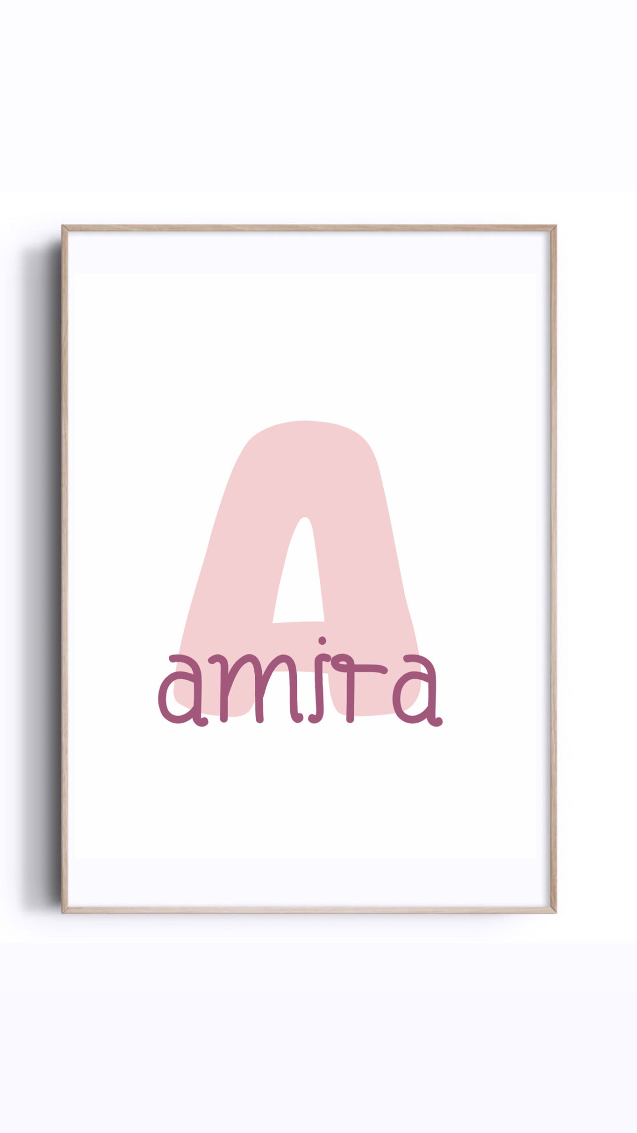 Personalized Baby Initial Print – Digital