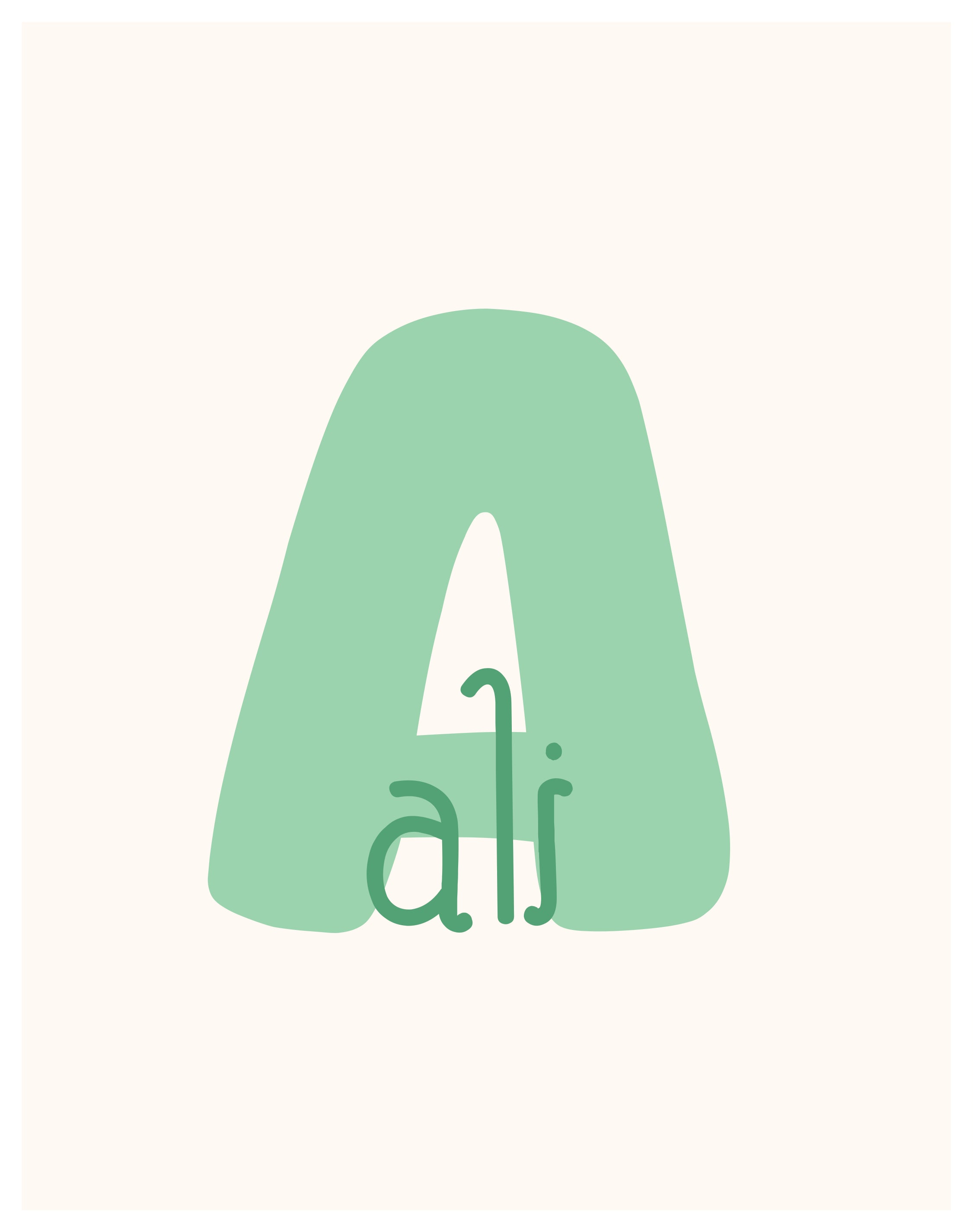 Personalized Baby Initial Print – Digital