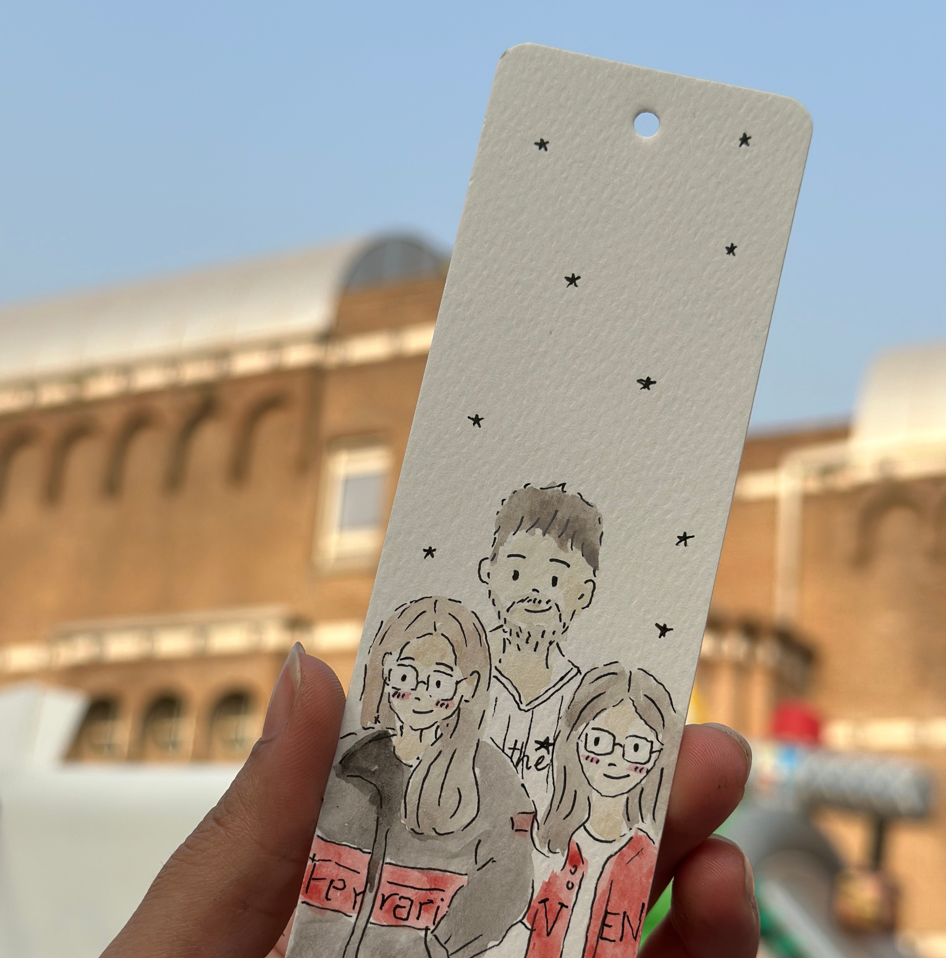 Watercolor Doodle Portraits – Bookmark Size (2” x 5”)
